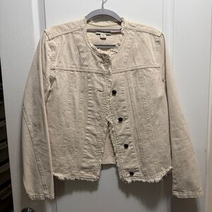Coldwater Creek Cream Jean Jacket